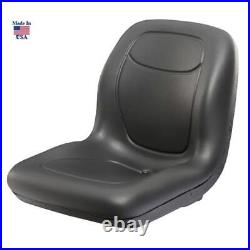 (1) Black HIGH BACK SEAT Fits John Deere Skid Steer Loader 70 125 240 7775 8875