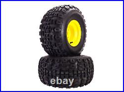 (2) All Terrain Tire Assy 20x10.00-8 Fits John Deere Quik Trak 648 652 661 4 Lug