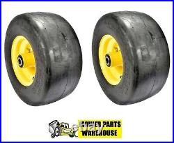 2 New Flat Free Tire Wheel Assembly Fits John Deere Tca19309 Tca16946 13x6.50-6