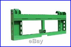 36 Pallet Fork Attachment with 2 Trailer Receiver Hitch fits John Deere Loader