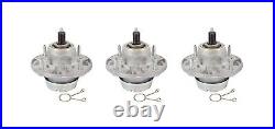 3 Pack Rotary 13542 Spindle Fits John Deere AM144377 AM135349 AM124498 AM131680