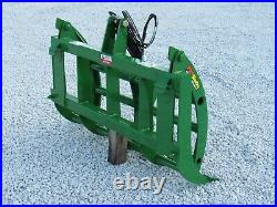 48 Root Rake Clam Grapple Attachment Fits John Deere Compact Tractor Loader