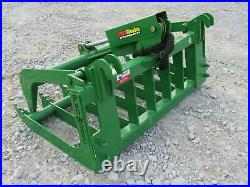 48 Root Rake Grapple Attachment Fits John Deere Compact Tractor Loader