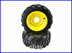 (4) Aggressive Tread Wheel Assemblies fits John Deere 26x12.00-12, 18x8.50-10
