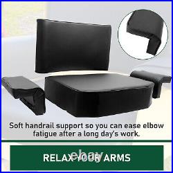 4 PCs Black Seat Cushion Set Fits John Deere Crawler Dozer 420 430 440 1010 2010