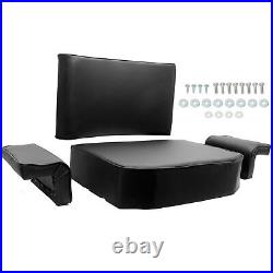 4 PCs Black Seat Cushion Set Fits John Deere Crawler Dozer 420 430 440 1010 2010