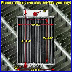 4 Rows Aluminum Radiator Fits John Deere Tractor 4000 4020 Gas AR40832 AR4945 US