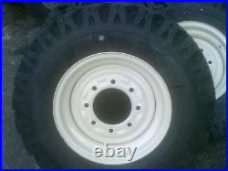 4 Skid Steer Snow Tires & Wheels 750-16 10 ply fits Bobcat Case N. H. John Deere