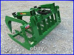 60 Dual Cylinder Root Grapple Attachment Fits John Deere Tractor Loader