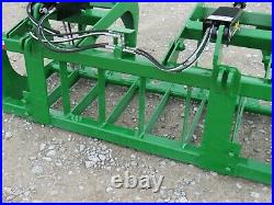 66 Dual Cylinder Root Grapple Bucket Attachment Fits John Deere Tractor Loader
