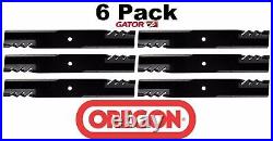 6 Pack Oregon 396-734 G6 Gator Blade Fits John Deere AM100538 M87622 M141785