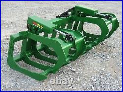 72 Dual Cylinder Root Grapple Attachment Fits John Deere Tractor Loader