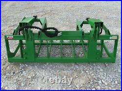 72 Dual Cylinder Root Grapple Attachment Fits John Deere Tractor Loader