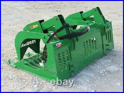 72 Extreme Rock Grapple with Teeth Bucket Attachment Fits John Deere Loader