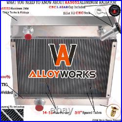 AT129141 AR5704 Aluminum Radiator Fits John Deere 210C Backhoe 482C Forklift