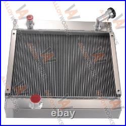 AT129141 AR5704 Aluminum Radiator Fits John Deere 210C Backhoe 482C Forklift