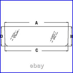 AT87527 Rear, Middle Glass Fits John Deere AT87527 Rear, Middle Glass Fits John Deere