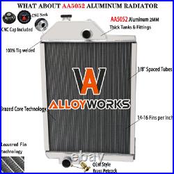 Aluminum 4 Row Radiator AR60337 Fits John Deere 4430 Series AR61879 AR61878
