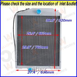 Aluminum Tractor Radiator Fits John Deere 4640 4840 #RE21896 RE21895 AR79458