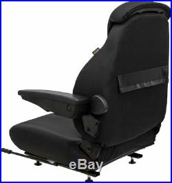 Black Fabric Universal Tractor Seat Fits Case IH John Deere Ford New Holland