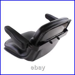 Black Vinyl Seat with Armrests 3283104M1 fits John Deere 790 870 970 990 670 855