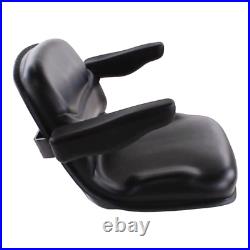 Black Vinyl Seat with Armrests 3283104M1 fits John Deere 790 870 970 990 670 855