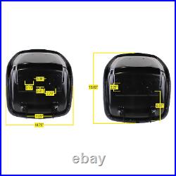 Black Vinyl Seat with Armrests 3283104M1 fits John Deere 790 870 970 990 670 855