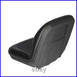 Bucket Seat Vinyl Black fits John Deere fits Cub Cadet fits Bobcat fits Komatsu