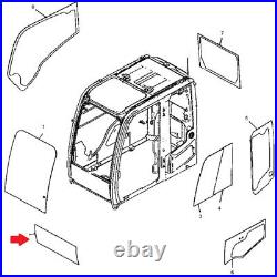 Cab Glass Windshield Lower Front Fits John Deere 350DLC 290GLC 200DLC 210G 250