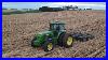 Chisel Plowing Corn Stalks John Deere 4960