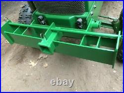 Custom Weight Bracket with 2 Receiver fits John Deere 110-140, 200-216, Green