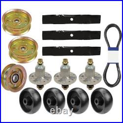 Deck Rebuild Kit Combo Set Blade Spindle Fits John Deere 155C LA130 LA140 Mowers