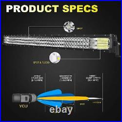 Fit KUBOTA RTV X900 X1100C X1120D 42 LED Light Bar +Auxiliary 4 Lamp Combo Kit