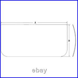 Fits JD Fits John Deere 200C 230C 120C Excavator Front Lower Cab Glass Window 46