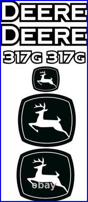 Fits JOHN DEERE 317G Decal Kit Skid Steer 3M VINYL / FREE SHIPPING