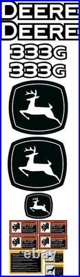 Fits JOHN DEERE 333G Decal Kit Skid Steer 3M VINYL / FREE SHIPPING