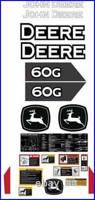 Fits JOHN DEERE 60G Decal Kit mini excavator 3M VINYL / FREE SHIPPING