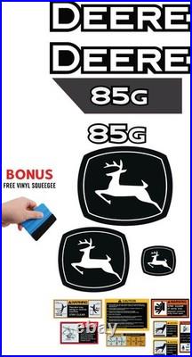Fits JOHN DEERE 85G Decal Kit mini excavator 3M VINYL / FREE SHIPPING