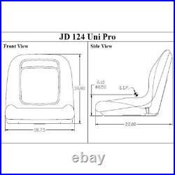 Fits John Deere 124 Uni Pro Bucket Seat
