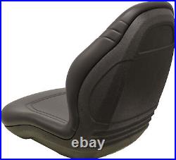 Fits John Deere Excavator Bucket Seat Fits Various Models Black Vinyl