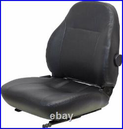 Fits John Deere Excavator Seat Assembly Fits Various Models Black Vinyl