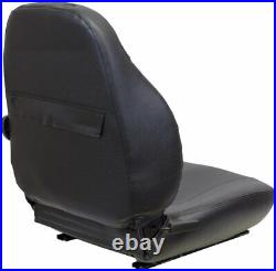 Fits John Deere Excavator Seat Assembly Fits Various Models Black Vinyl