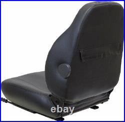 Fits John Deere Excavator Seat Assembly Fits Various Models Black Vinyl