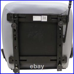 Fits John Deere Excavator Seat Assembly withArms Gray Vinyl