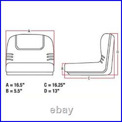 Fits John Deere Lawn Mower Seat Fits Scotts and Sabre Models