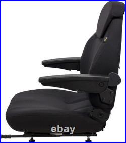Fits John Deere Loader/Backhoe Seat Assembly Fits Various Models Black Cloth