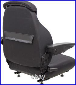 Fits John Deere Loader/Backhoe Seat Assembly Fits Various Models Black Cloth
