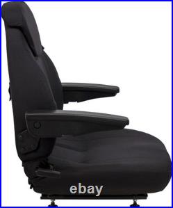 Fits John Deere Loader/Backhoe Seat Assembly Fits Various Models Black Cloth