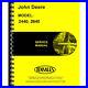 Fits John Deere Service Manual For 2640 Tractor (Includes 2 Volumes)