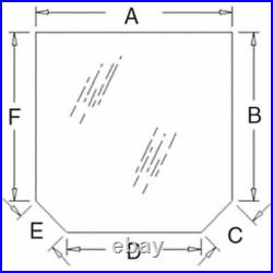 Fits John Deere Tinted Upper Rear Glass 5420 5425 5520 5525 5603 5620 5720 5725